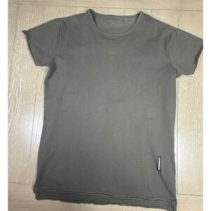 Alphalete T Shirt XL Gray Green Cotton Spandex Lifestyle Fit Short Sleeve Tee